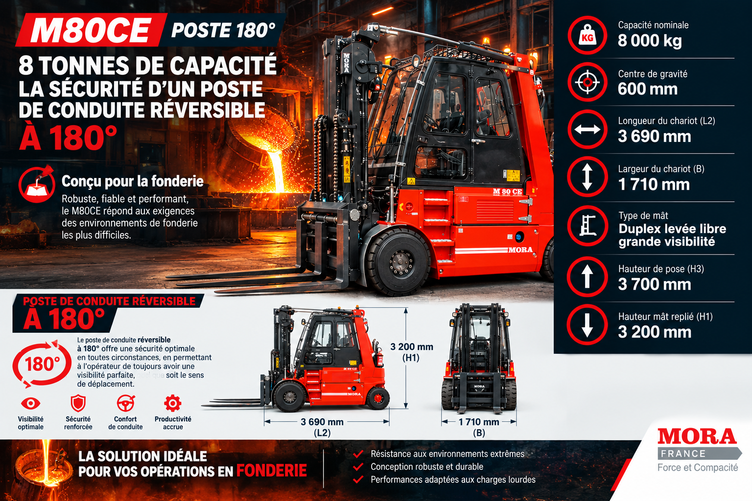 MORA M80CE _ Puissance en fonderie